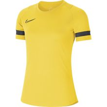Nike CV2627-719 Kadın W Nk Df Acd21 Top Ss Kadın Sarı Futbol Tişört
