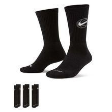 Nike DA2123-010 U NK Crew Everyday Bball 3PR Siyah Unisex Basketbol Çorabı