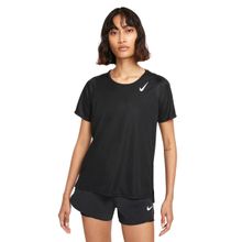 Nike DD5927-010 W Nk Df Race Top SS Kadın Siyah Koşu Tişört