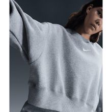 Nike DQ5761-063 Sportswear Phoenix Gri Günlük Stil Kadın Sweatshirt