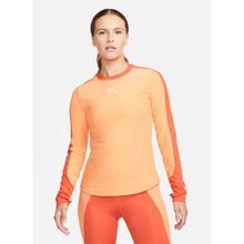 Nike DQ6695-871 Bisiklet Yaka Düz Turuncu Kadın T-Shirt