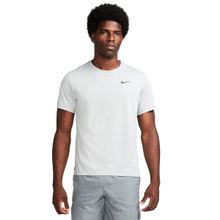 Nike DV9315-098 Gri Dri-Fit UV Miler Koşu Erkek T-Shirt