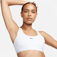 Nike DX6817-100 Swoosh Light Support Dolgusuz Beyaz Kadın Spor Sütyeni