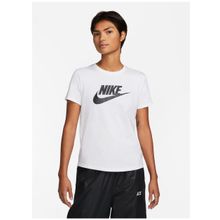 Nike DX7906-100 W NSW TEE ESSNTL ICN FTR Bisiklet Yaka Düz Beyaz Kadın T-Shirt