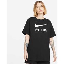 Nike DX7918-010 Bisiklet Yaka Düz Siyah Kadın T-Shirt