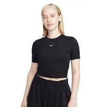 Nike FB2873-010 Siyah Sportswear EssenTial Kadın Dar Kesim Günlük Tişört