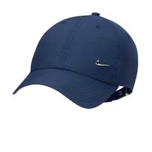 Nike FB5372-410 Lacivert Dri-FIT Club Unstructured Metal Swoosh Cap Unisex Şapka