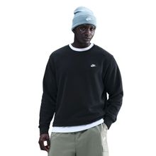 Nike FN3886-010 Siyah Club Fleece Crew Günlük Stil Erkek Sweatshirt