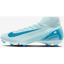 Nike FQ1456-400 Mercurial Superfly 10 Academy Mavi Erkek Çim Zemin Kramponu