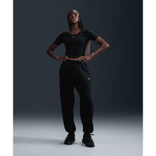 Nike FZ5996-010 W NSW PHNX FLC HR OS Pant 2 Siyah Günlük Kadın Eşofman Altı