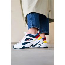 Nike M2K Tekno Leather Reflector Sneaker Hakiki Deri Beyaz Unisex Spor Ayakkabı