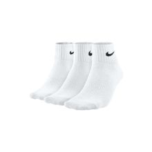 Nike SX4706-101 Lightweight 3'lü Beyaz Quarter Çorap