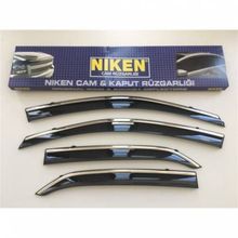 Niken Renault Megane 4 HB 2016 Sonrası Kromlu Cam Rüzgarlığı