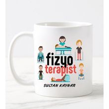 Nil Hediye Fizyoterapist Temalı Beyaz Kupa