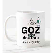 Nil Hediye Göz Doktoru Temalı Beyaz Kupa