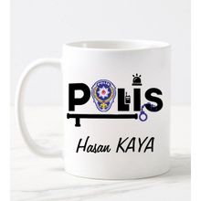 Nil Hediye Polis Temalı Beyaz Kupa