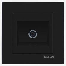 Nilson Moda Siyah Geçişli Tv Prizi