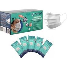 Nimo Kids 3 Katlı Meltblown Filtreli Tek Kullanımlık 50'li Beyaz Cerrahi Maske