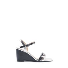 Nine West Jorge 5FX Gri Kadın Dolgu Topuk Sandalet