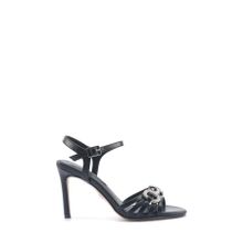 Nine West Lenna 5FX Siyah Kadın Topuklu Sandalet
