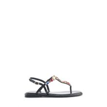 Nine West Orane 5FX Siyah Kadın Düz Sandalet