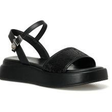 Nine West Welna2 Siyah 4FX Kalın Taban Kadın Sandalet