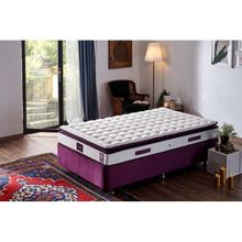 Niron Purple 120x200 CM Full Ortopedik Yaylı Tek Kişilik Pedli Yatak