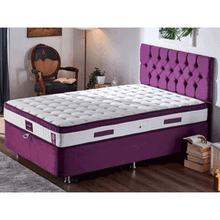 Niron Violet Yatak Seti 120x200 cm Tek Kişilik Yatak Baza Başlık Takımı