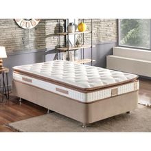 Niron Yatak Queen Pedli Lüks Tam Ergonomik Orta Sert 120x200 cm Yatak