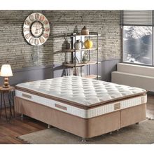 Niron Yatak Queen Pedli Lüks Tam Ergonomik Orta Sert 180x200 cm Yatak