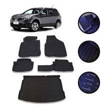 Nissan Qashqai 2007-2014 Profesyonel Havuzlu 4D Gri Oto Paspası