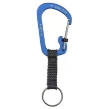 Niteize Slide Lock Key Ring Alüminyum Mavi Karabina