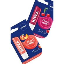 Nivea 24h Şeftali-Kiraz Nemlendirici Dudak Balmı