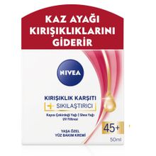 Nivea 45+ Yaş 2X50 ml Kırışıklık Karşıtı Sıkılaştırıcı Krem