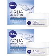 Nivea Aqua Sensation Canlandırıcı 2x50 ml Yüz Bakım Kremi
