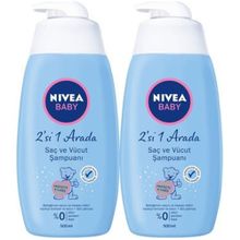 Nivea Baby 2x500 ml Saç ve Vücut Şampuanı