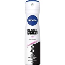 Nivea Black White Invisible Clear 150 ml 72 Saat Anti-Perspirant Kadın Sprey Deodorant