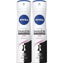 Nivea Black & White Invisible Güçlü Etki 2x150 ml Kadın Sprey Deodorant