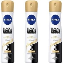 Nivea Black&White Invisible İpeksi Pürüzsüzlük 3x150 ml Deodorant