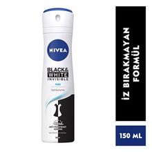 NIVEA Black&White Invisible Pure 150 ml Kadın Sprey Deodorant