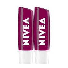 Nivea Böğürtlen Aromalı 2x4.8 gr Dudak Bakım Kremi