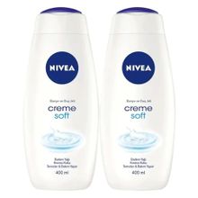Nivea Creme Soft 2x400 ml Duş Jeli