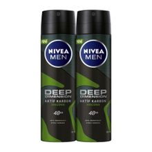 Nivea Deep Dimension Aktif Karbon Amazonia 2x150 Ml Deodorant