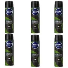 Nivea Deo Deep Dimension Amazonia 6x150 ml Erkek Sprey Deodorant