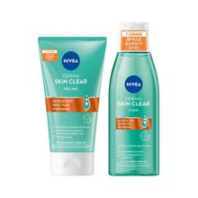 Nivea Derma Skin Clear Sivilce Karşıtı 150 ml Yüz Temizleyici Peeling ve Derma Skin Clear Sivilce Karşıtı 200 ml Tonik