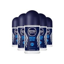 Nivea Fresh Active 5x50 ML Erkek Roll-On