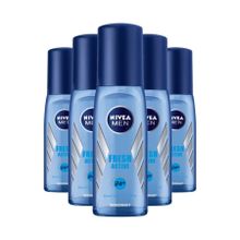 Nivea Fresh Active Pump Sprey 5x75 ml Erkek Deodorant
