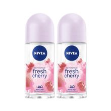 Nivea Fresh Cherry 2x50 ml Kadın Roll-On