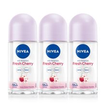Nivea Fresh Cherry 3x50 ml Kadın Roll-On