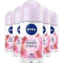 Nivea Fresh Cherry 5x50 ML Kadın Roll-On